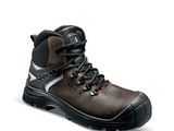 bottes de travail en cuir pour homme sur fond blanc