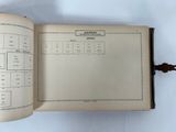 an open book that has a bunch of numbers on it