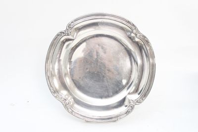Plat rond en argent Minerve — Orfèvrerie française - Photo 1