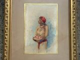 une image d'un tableau représentant une femme tenant un bébé dans ses bras