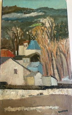 GUY BARDONE (1927-2015) ''Village''