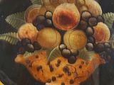 a picture of a plate with fruit on it