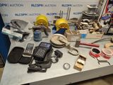 a table with a lot of items on it