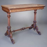 TABLE A JEU PORTEFEUILLE d'Epoque Restauration en placage de… (photo 2)