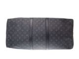 louis vuitton black monogram canvas travel bag