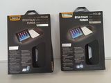 deux nouveaux iPad emballés dans une boîte posée sur une table