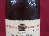 a bottle of wine that is sitting on a table