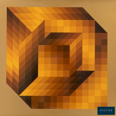 la couverture d'un livre sur laquelle figure un motif géométrique