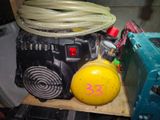 a yellow ball sitting on top of a wooden shelf