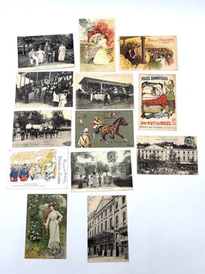 TOULOUSE. Réunion de treize cartes postales anciennes, sur d…
