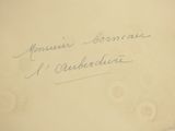an old photo of a piece of paper with writing on it