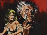 an image of a painting of a man and a woman holding guns