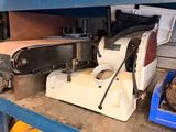 a machine that is sitting on a shelf in a room
