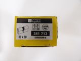 an image of a close up of a yellow box with a label on it