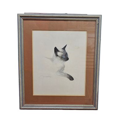 une image représentant un tableau représentant un chat sur fond blanc