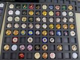 a display case filled with lots of different types of watches