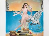 une image représentant un tableau d'une femme nue sur une estrade