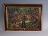 une image d'un tableau accroché au mur d'une pièce