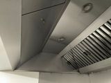 a view of a ceiling vent in a commercial kitchen