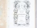 an old book with a picture of a plant in it