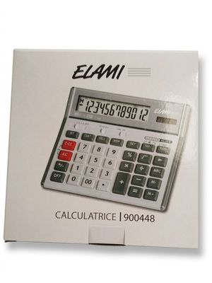 ELAMI - Calculatrice de bureau 900448 - 12 chiffres - Foncti…
