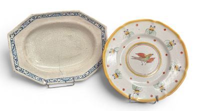 deux assiettes posées l'une à côté de l'autre sur une table