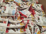 a box full of candy and candy bars in it