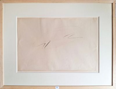 framed picture of a drawing of a person ' s hand on a piece of paper