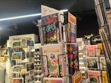 a lot of cards on display in a store