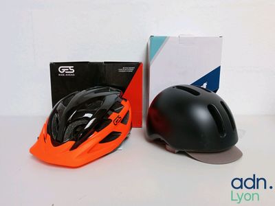Lot de 2 casques de vélo - GES - POLISPORT - Taille M, L - N…