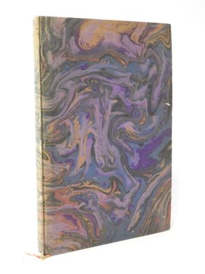 an image of a book with purple and blue swirls on it