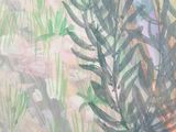 an image of a painting of a plant in a vase on a table
