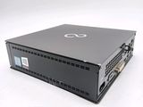 a black box with a white logo on it