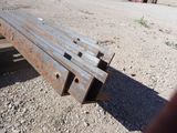 a close up of a piece of steel on the ground
