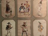 six photos de personnes vêtues de costumes différents