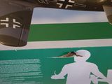 a picture of a model of a plane on display