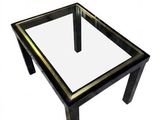 an image of a glass coffee table with a metal base