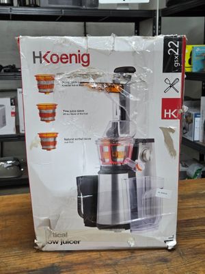 boxed box of a juicer sitting on a table in a store