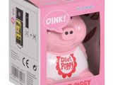 packaging of a pink piggy piggy bank in a pink box