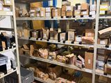 many boxes and boxes on the shelves in the warehouse