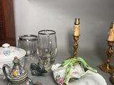 a table with a lot of different items on it