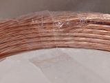 many pieces of copper wire wrapped in plastic wrap