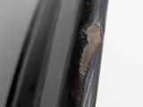 a close up of a metal pole with a hole in it