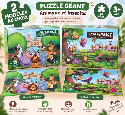 puzzles sur les animaux et les insectes