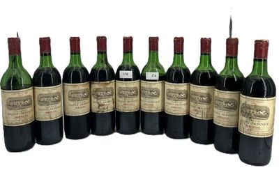 10 bouteilles Château SAINT-BONNET Medoc 1983