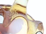 a close up of a bottle of liquid with a face on it