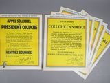 several pamphlets for the president of the united states are on a table