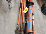 a lot of tools that are laying out on the floor