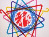 an image of a picture of a painting of a star and a circle