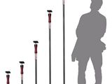an image of a man standing in front of a number of poles